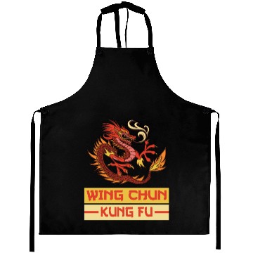 Discover Wing Chun Kung Fu chinese dragon Aprons