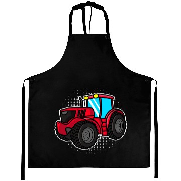 Discover Tractor agriculture children gift idea Aprons