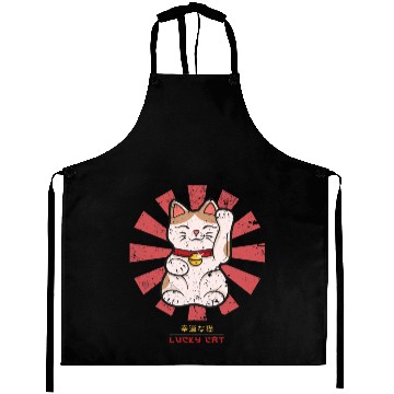 Discover Lucky Cat Retro Japanese Essential Aprons