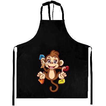 Discover Funny Rock Climbing Monkey Bouldering Chimp Aprons