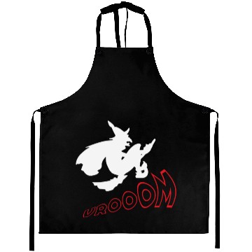 Discover Funny Helloween Witch Comic Noise Vroom Gift Aprons