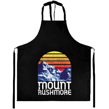 Discover Mt Rushmore South Dakota Retro Tees Aprons