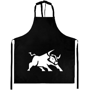 Discover Charging Bull Icon White Aprons