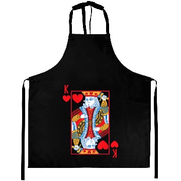 Discover Halloween Playing Card Costume KING OF HEARTS Aprons