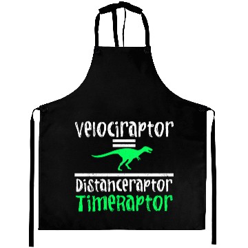 Discover Velociraptor Equals Distance Over Time Raptor Aprons