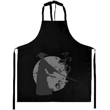 Discover Samurai ronin in sunset disintegration courage Aprons