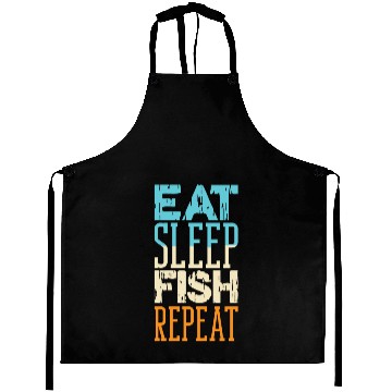 Discover Eat Sleep Fish Repeat Boat Angler Wave Sea Anchor Aprons