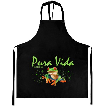 Discover Costa Rica Rain Forest Frog Souvenir Aprons