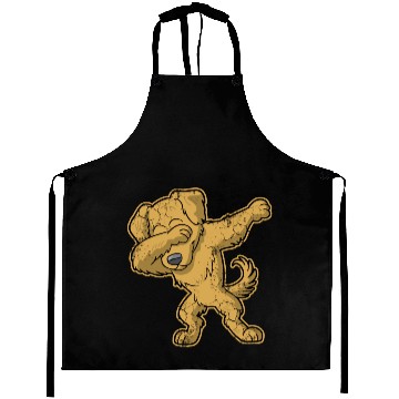 Discover Dabbing Golden Retriever Dog Dab Aprons Aprons