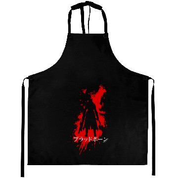 Discover Bloodborne Splatter Kanji Aprons