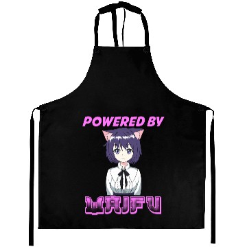 Discover Powered By Waifu Anime Lover Aprons For Kawaii
