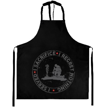 Discover I Served I Sacrifice I Regret Nothing - Veterans D Aprons