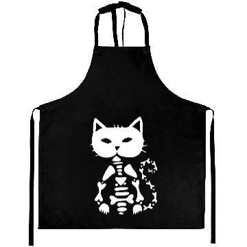 Discover Skeleton Cat Aprons