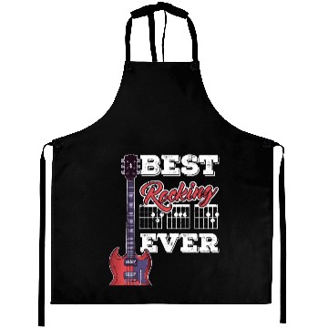 Discover Best Dad Ever Musician Guitar Tabs Father's Day Aprons