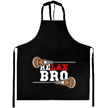 Discover Relax Bro - Lacrosse Saying - Funny Lacrosse Aprons