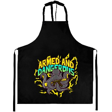 Discover Armed and Dangerous Kraken - Glocktopus Aprons