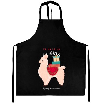 Discover Fa La La La Llama Aprons