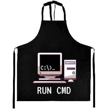 Discover Console Funny Nerd Run CMD Aprons