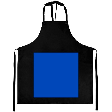 Discover Absolute Zero Blue Plain Solid Color Design Aprons