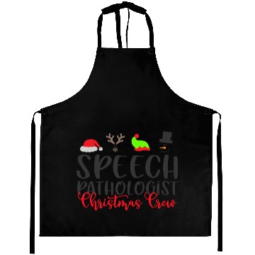 Discover Christmas SLP speech pathologist Aprons