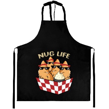 Discover Nug Life Thug Life for Nuggets Lovers Aprons