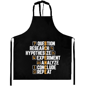 Discover Science Question Research Analyze Repeat Motive Aprons