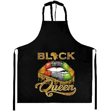 Discover Black queen lips Aprons