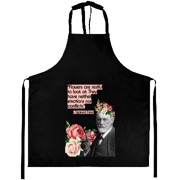 Discover Sigmund Freud Collage Art Aprons