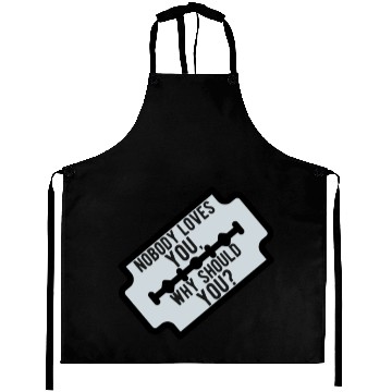 Discover Razor blade | Suicide | Depression | black comedy Aprons