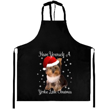 Discover Have Yourself A Yorkie Little Christmas Aprons