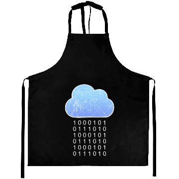 Discover Data Analytics Cloud Data Rain Binary Geek Gift Aprons