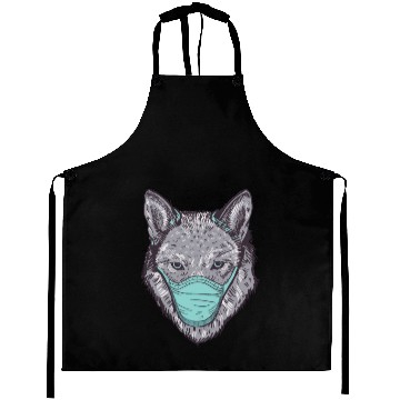 Discover Wolf Face Mask Aprons
