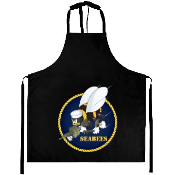 Discover Us Navy Seabees Aprons
