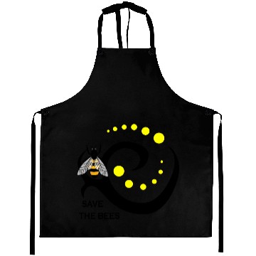 Discover Save the Bees honeybee insect beetle gift Aprons
