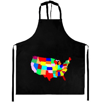 Discover USA Patchwork Map Aprons