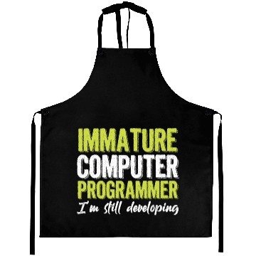 Discover Immature Computer Programmer Coder Developer Gift Aprons