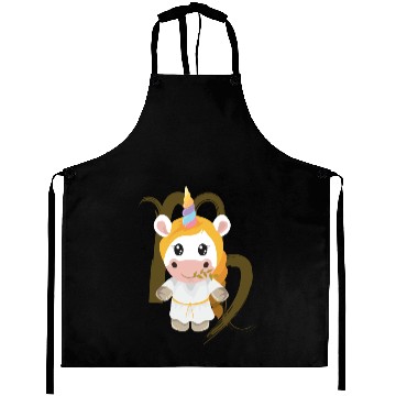 Discover Unicorn Horoscope Virgo Born in Septembe Gift Idea Aprons