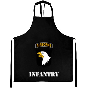 Discover 101St Airborne Division Patch White Infantry Aprons