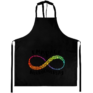 Discover Embrace Neurodiversity Infinity Symbol Aprons