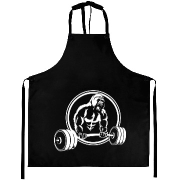 Discover Gorilla Gym Fitness Pump Monkey Scream Aprons