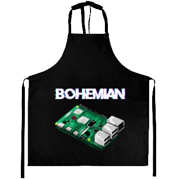 Discover Funny Bohemian Raspberry Developer Coding Nerd Pi Aprons