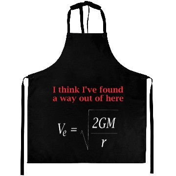 Discover Funny Physics Joke Escape Velocity Gravity Science Aprons