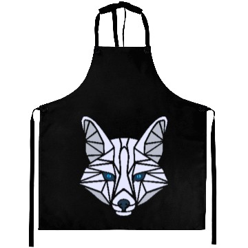 Discover White Fox with blue eyes Aprons