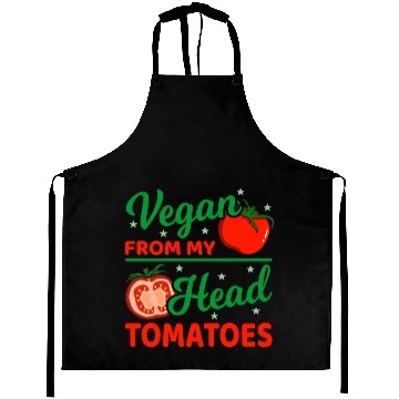 Discover Tomato Red Round Vegetable Gift Idea Aprons