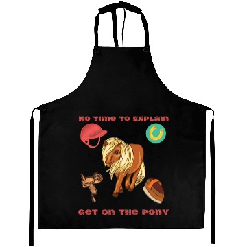 Discover Pony gift idea rider saying Shetland pony Aprons