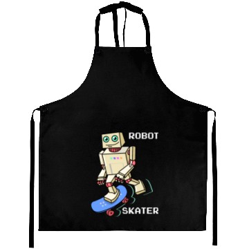 Discover Robot Skater Classic 90-s Aprons