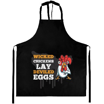 Discover Wicked chickens lay deviled eggs Aprons