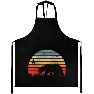 Discover California Bear Retro Vintage Sunset Aprons