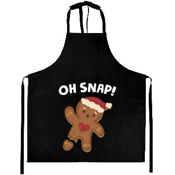 Discover Gingerbread Man Oh Snap Funny Cute Aprons