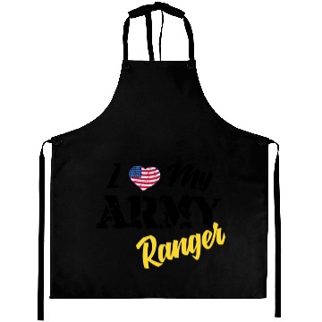 Discover Proud US Army Ranger American Military Family Flag Aprons